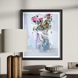 "floral soul" – original oil painting by mingliang liu