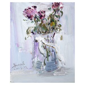 "floral soul" – original oil painting by mingliang liu