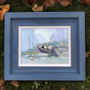 the boat—— original imagery oil painting by mingliang liu